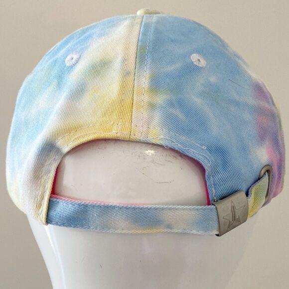 Jeffree Star Cosmetics Tie Dye Printed Dad Hat Baseball Cap w Pink Star Logo - Picture 3 of 5